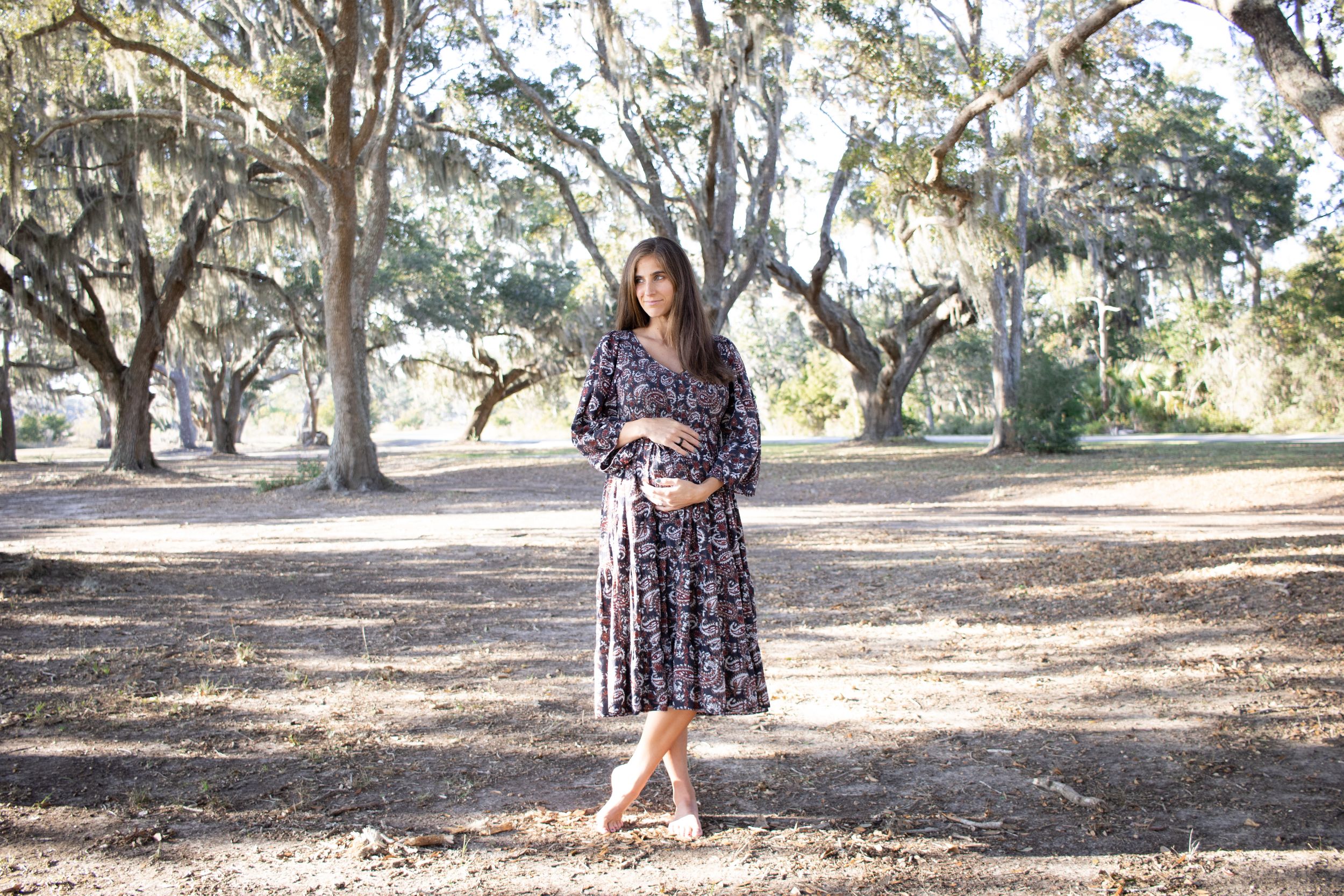 Maternity Portrait Black and White