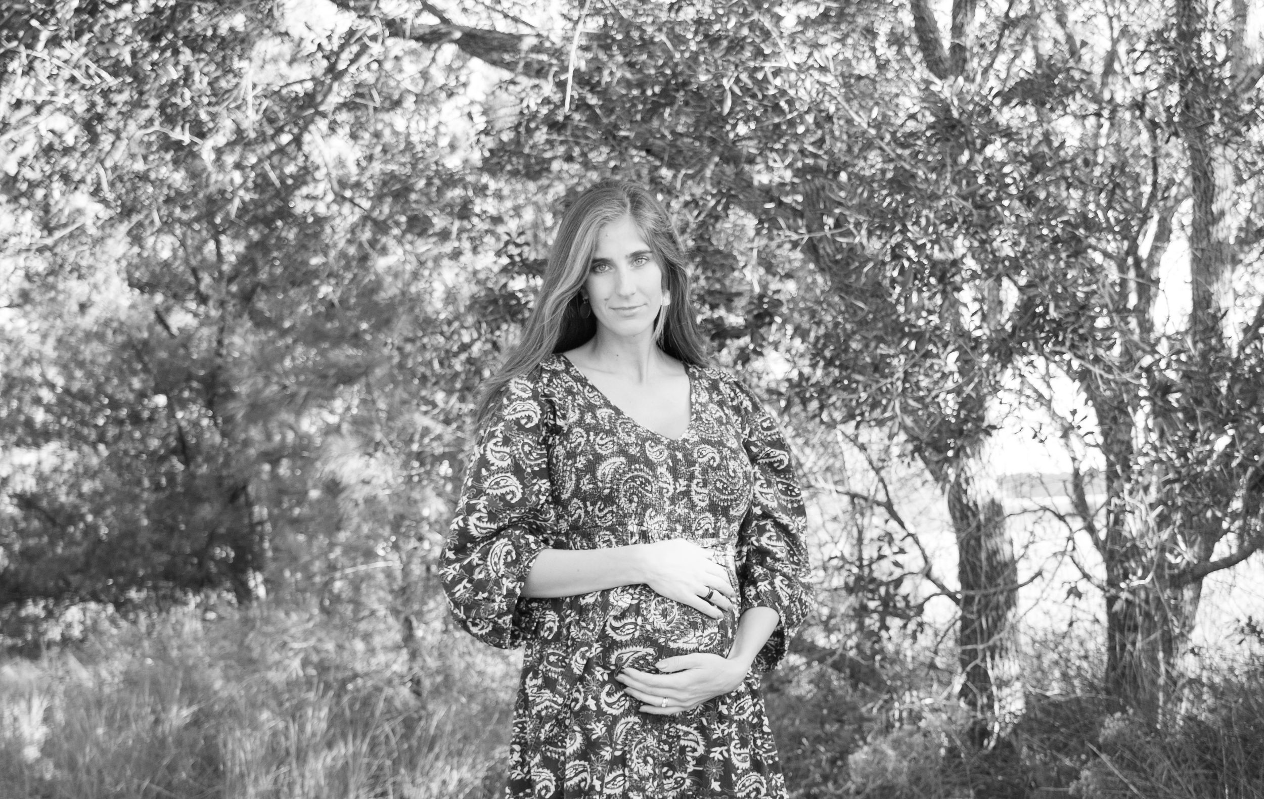 Maternity Portrait Black and White