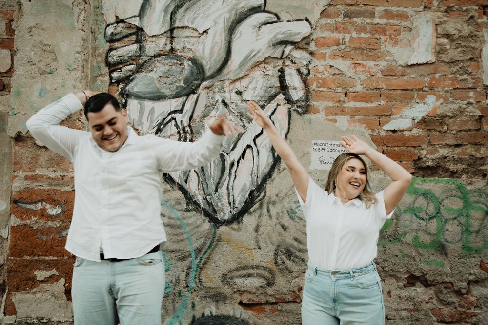 Dancing in the street, capturing a lively and romantic moment in Mazatlán’s vibrant atmosphere