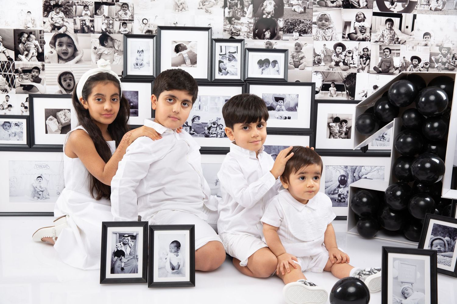 first birthday family portrait