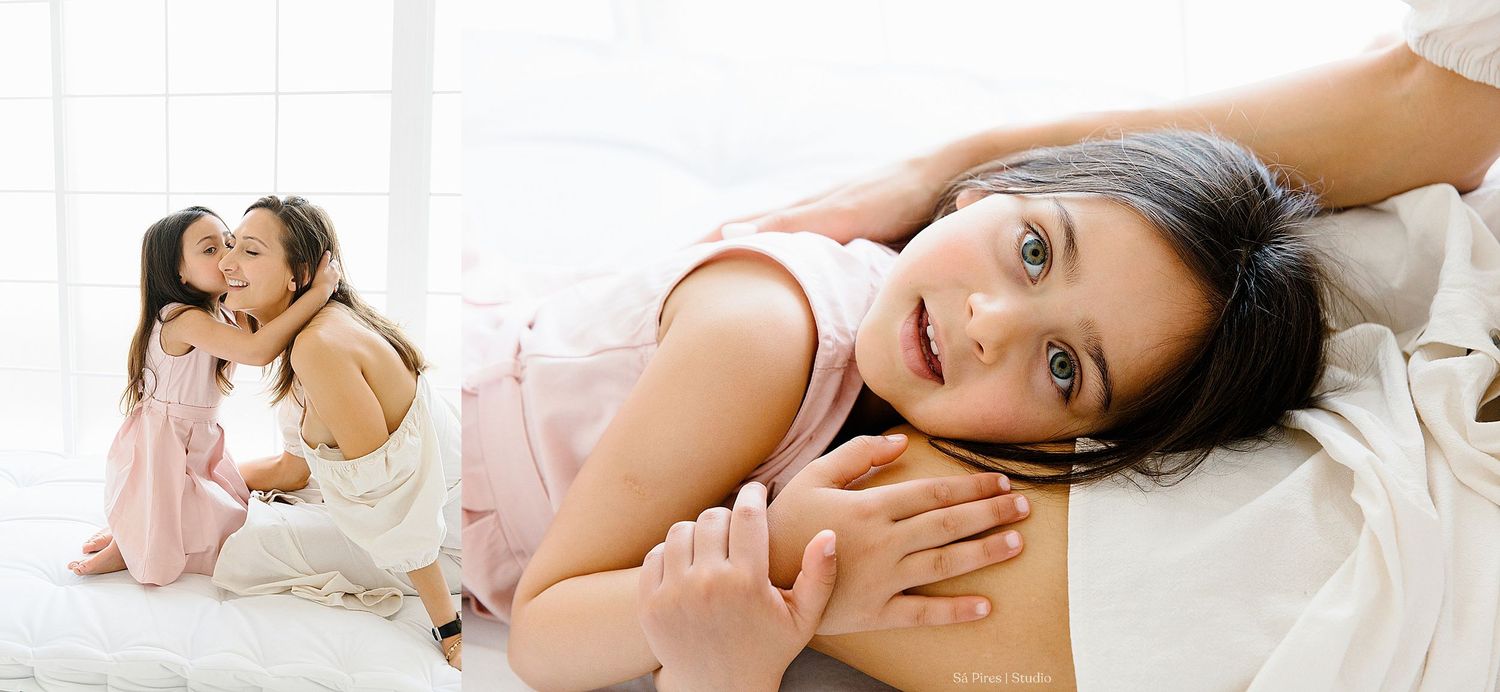 Lisbon mother & daughter session — amor, carinho e luz suave em cada detalhe.