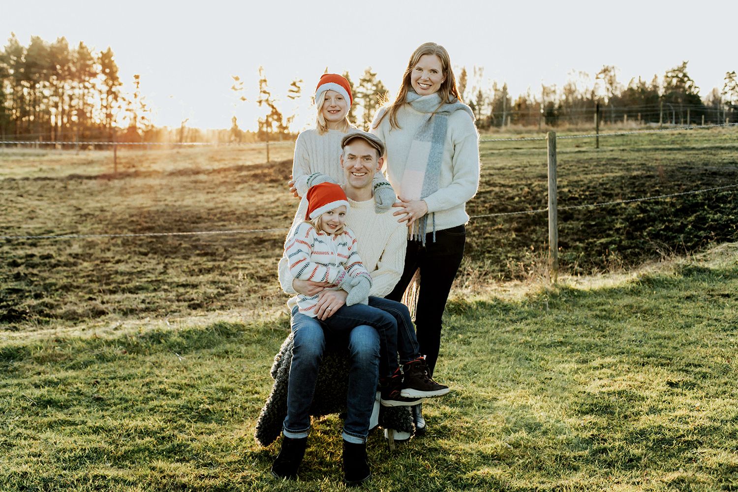 Familjefotografering i Säffle. Fotograf Rebecca Nordin. Julkort.