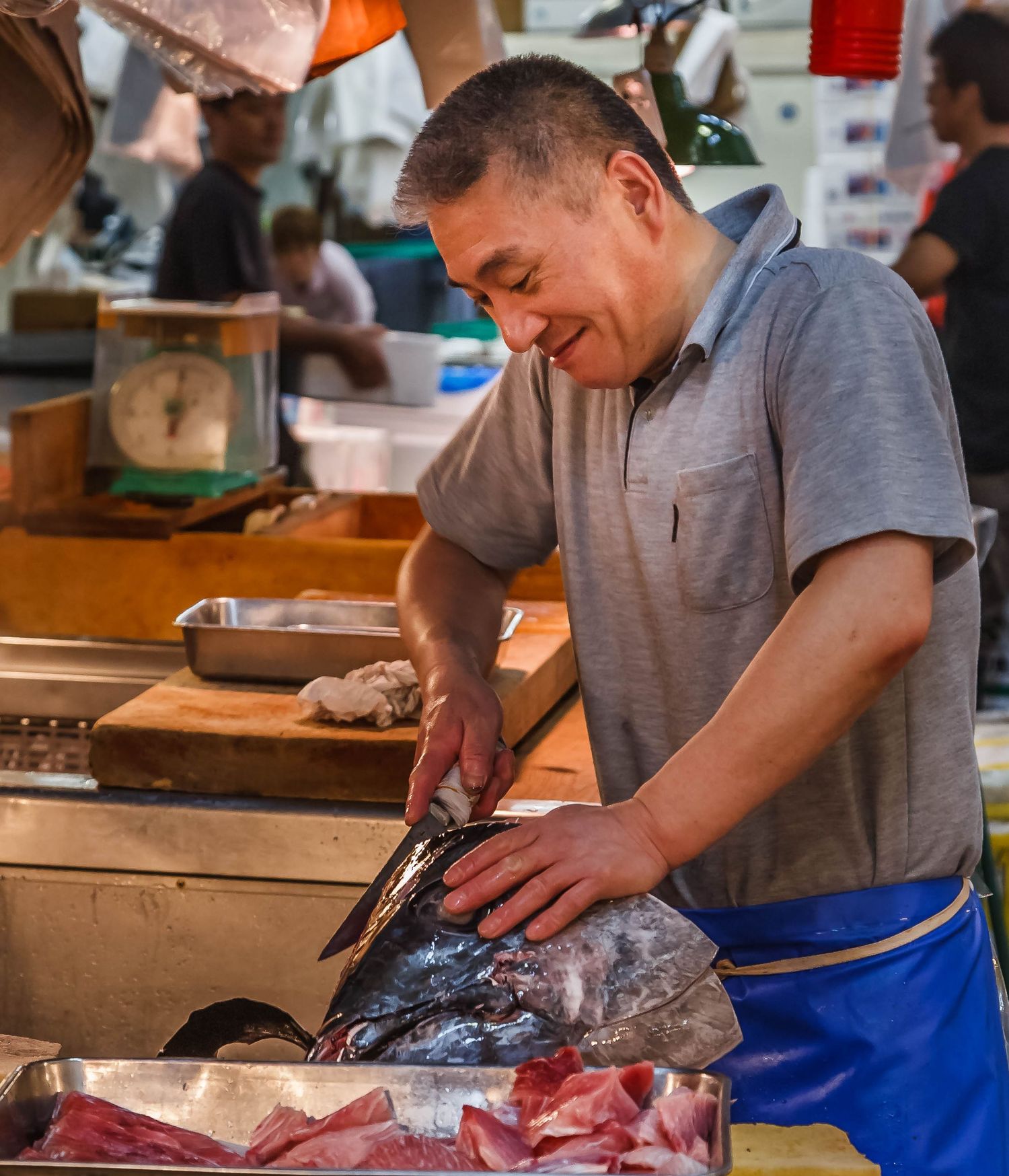 Tsukiji Outer Market, Tokyo, Japan, fish market