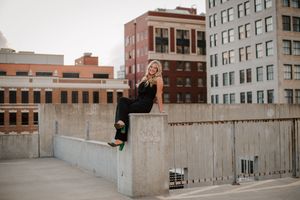 Wichita, KS senior photographer - downtown city vibe