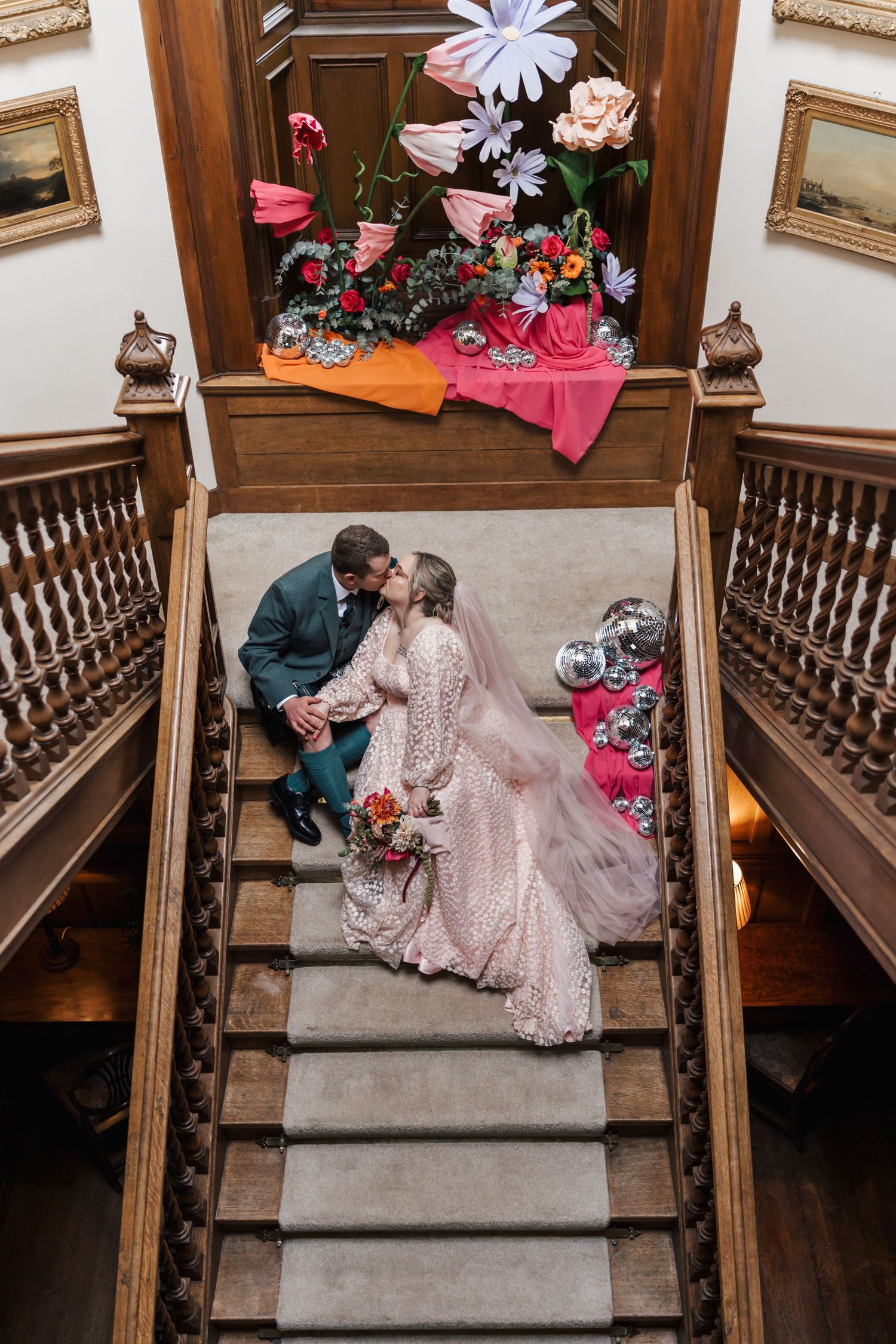 Relaxed and candid Sorn Castle wedding photography