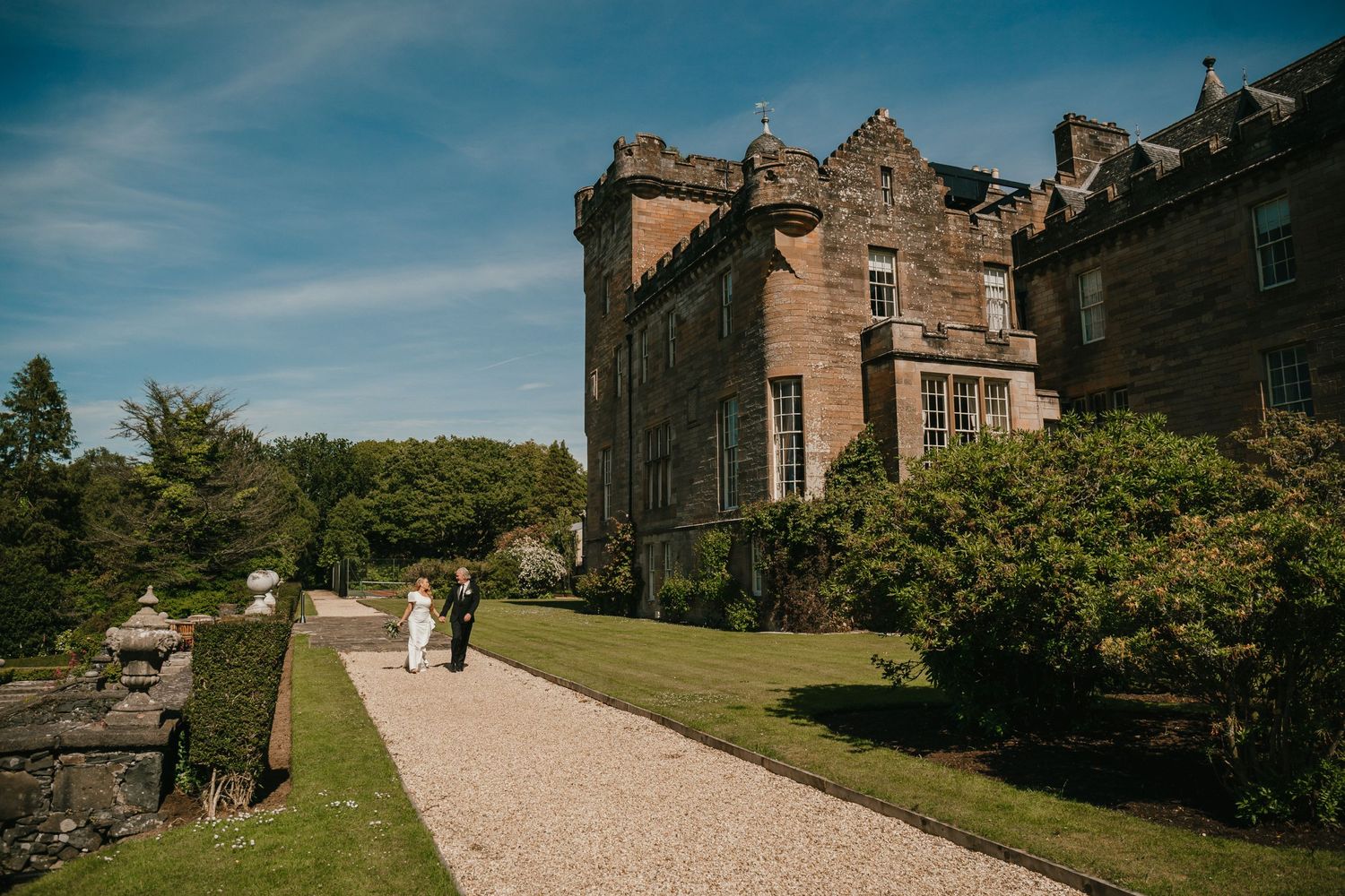 Luxury scottish castle wedding venue,
