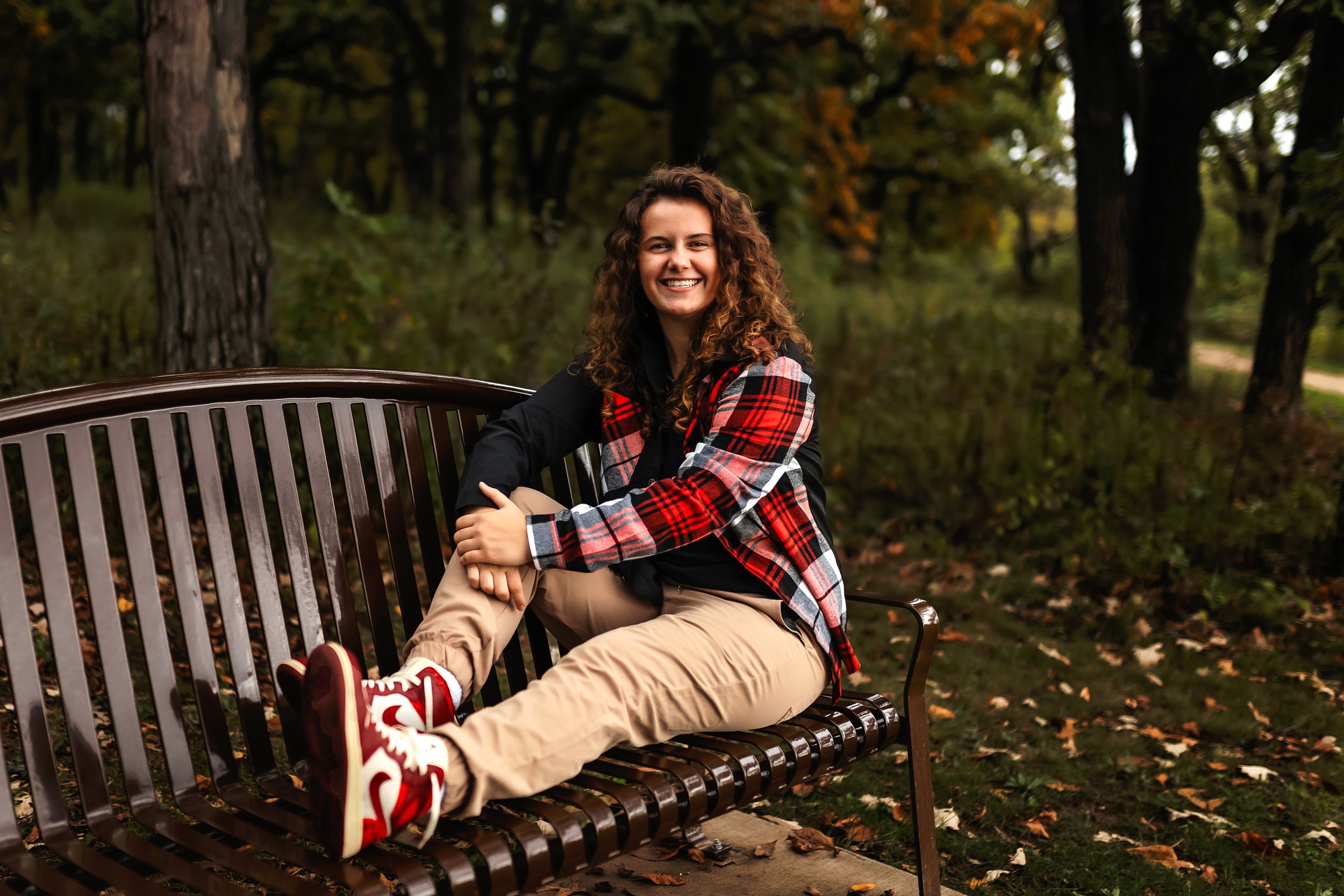 Person in plaid shirt relaxing on park bench during autumn season.
Janesville, WI
Brodhead, WI