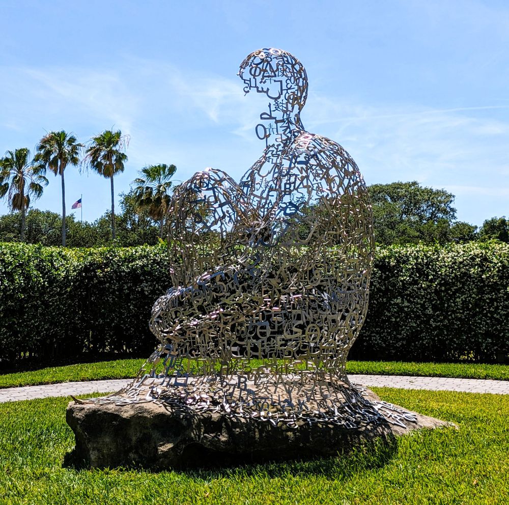 'Yorkshire Soul III' by Jaume Plensa at Vero Beach Museum of Art