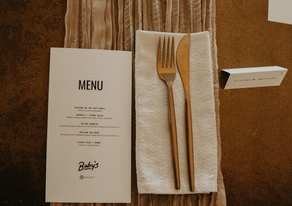 wedding dinner menu allentown, pa