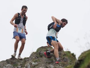Sky Runners tackling Striding Edge