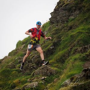 Sky Runners tackling Striding Edge