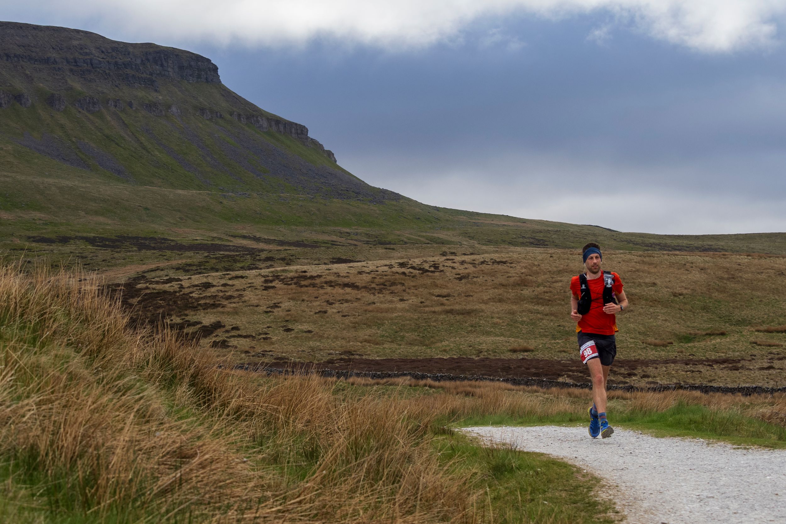 Ultra Runner below Pen Y Ghent