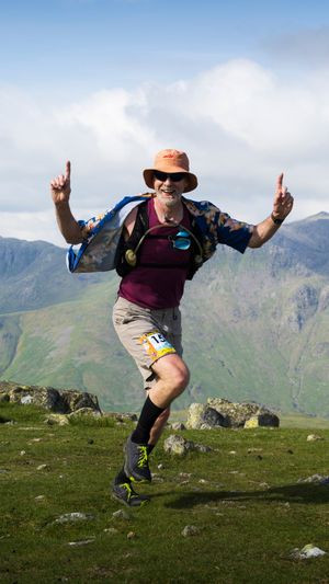 Sky Runner on High Raise, Lake District