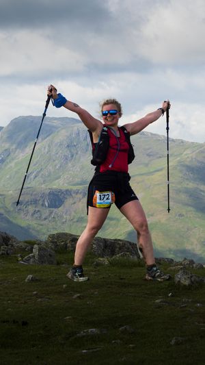 Sky Runner on High Raise, Lake District