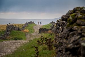 Trail Runners on Cam High Road, Yorkshire Dales