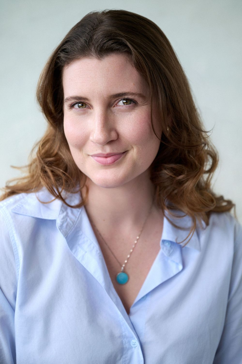 Studio portrait of author Maggie LIttlejohn