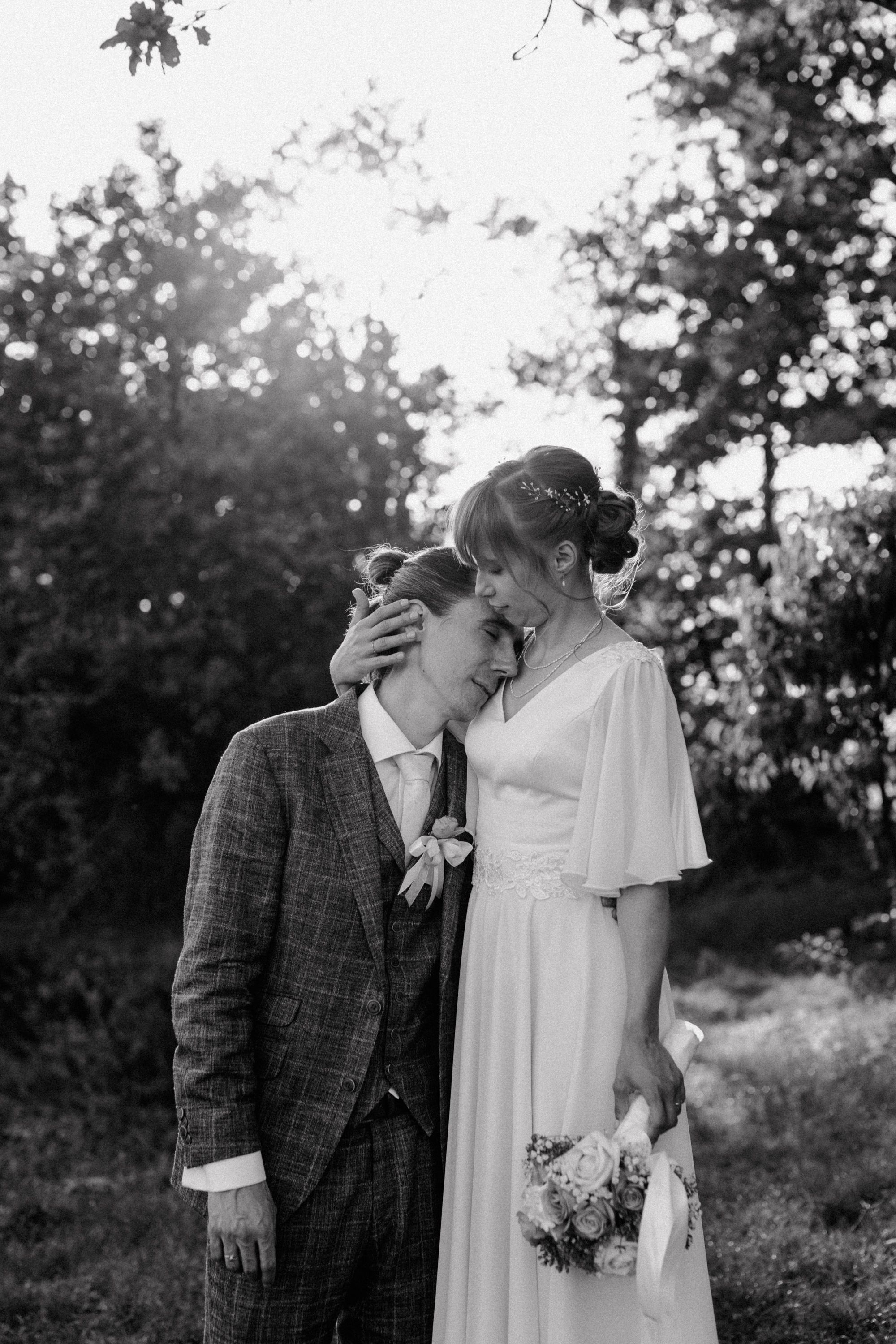 Timeless portrait of bride and groom captured during their wedding session in Croatia.