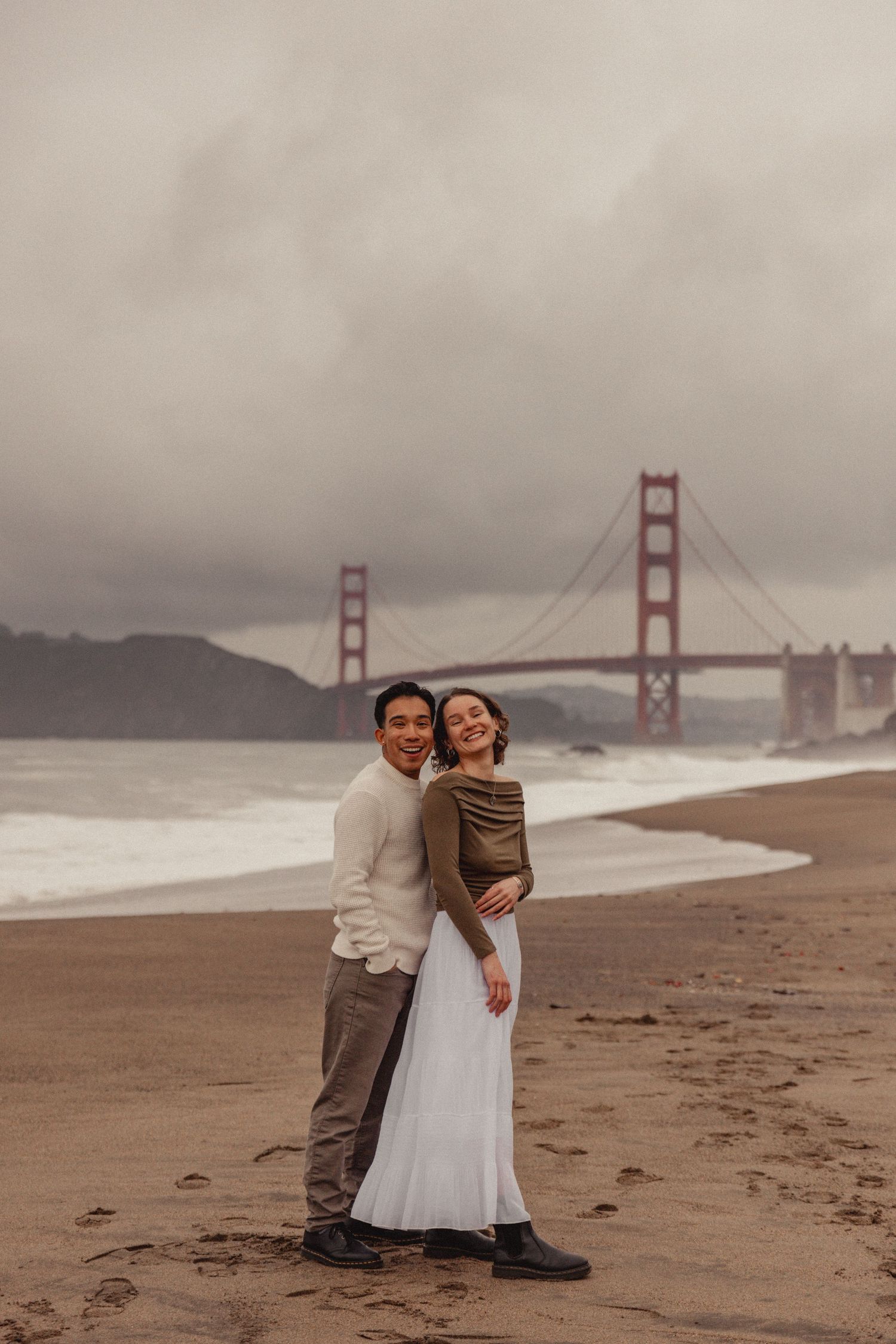 San Francisco couple portrait, Grandview Park, grand view portrait