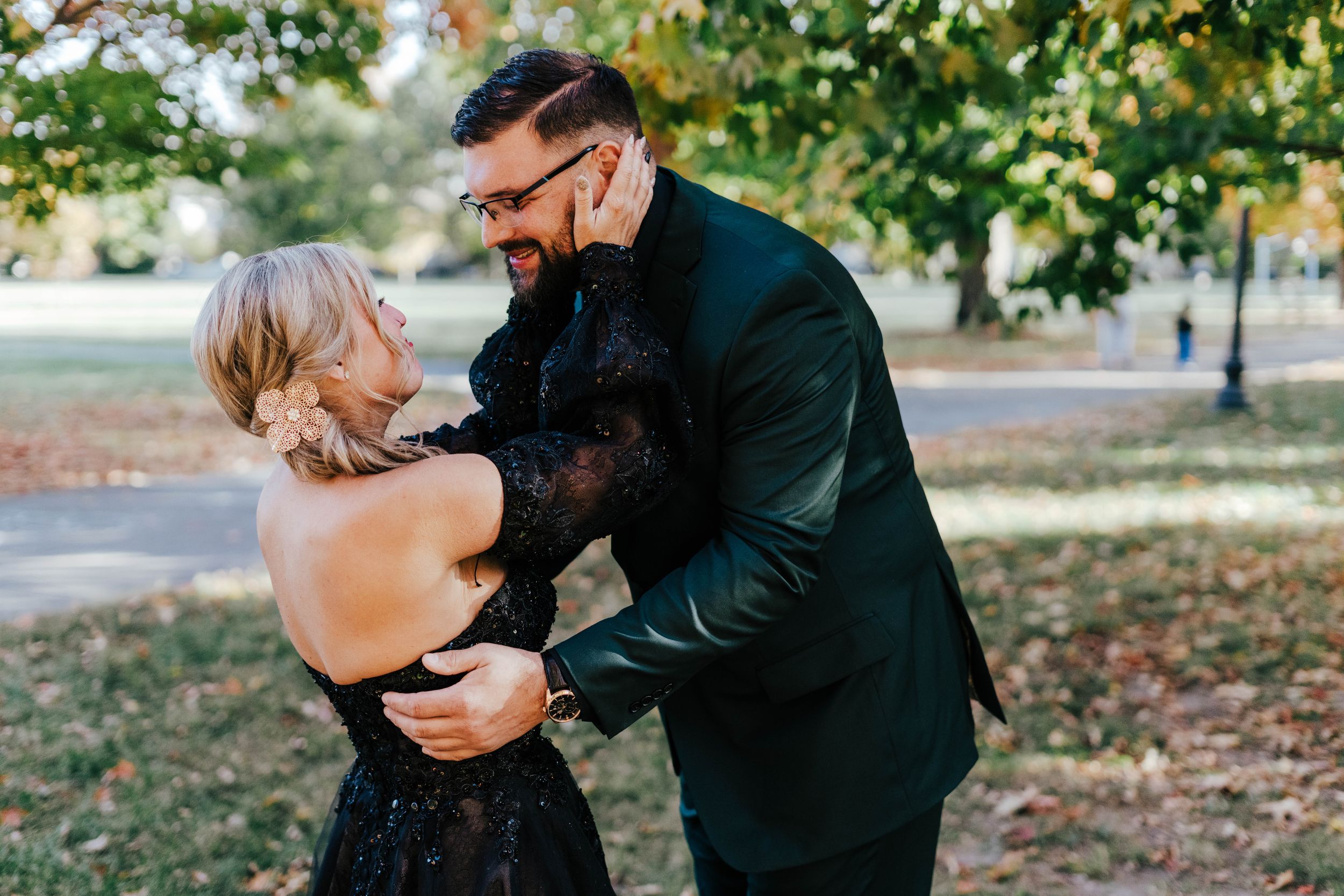 couple embracing