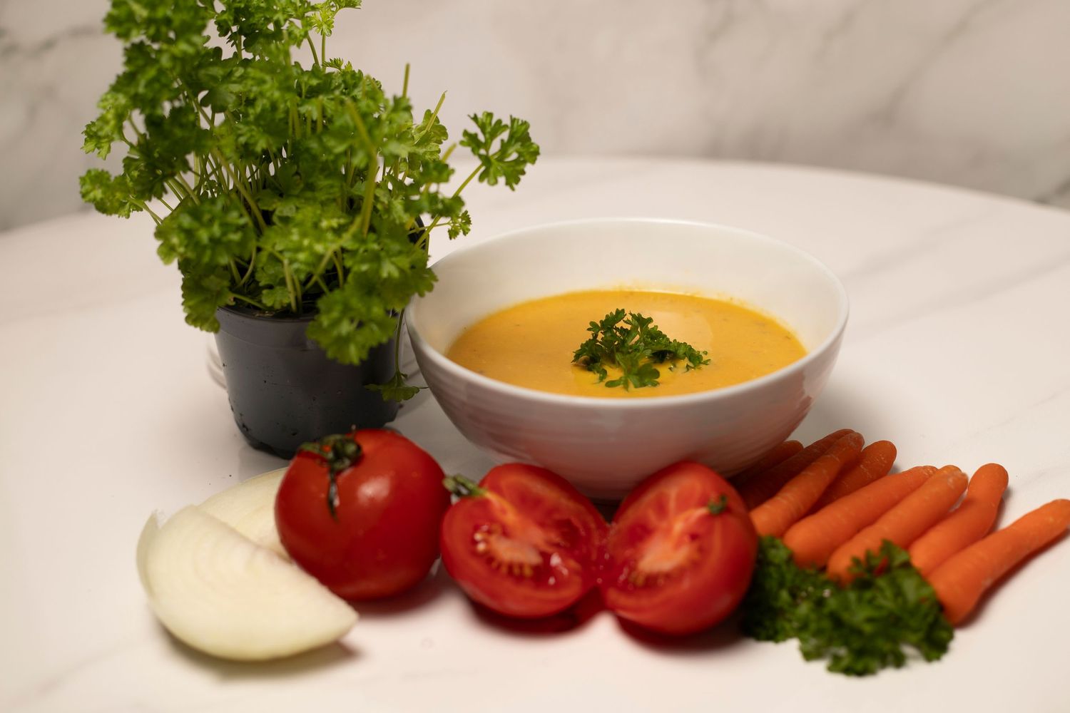 Soup 
carrots 
tomatoes
