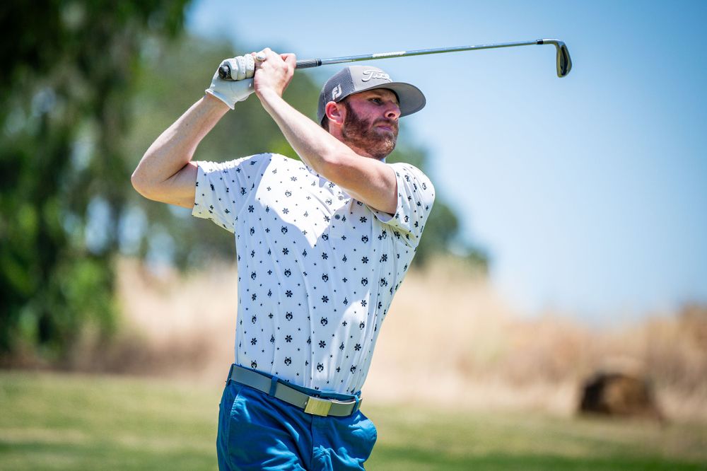 Golfer after a shot.