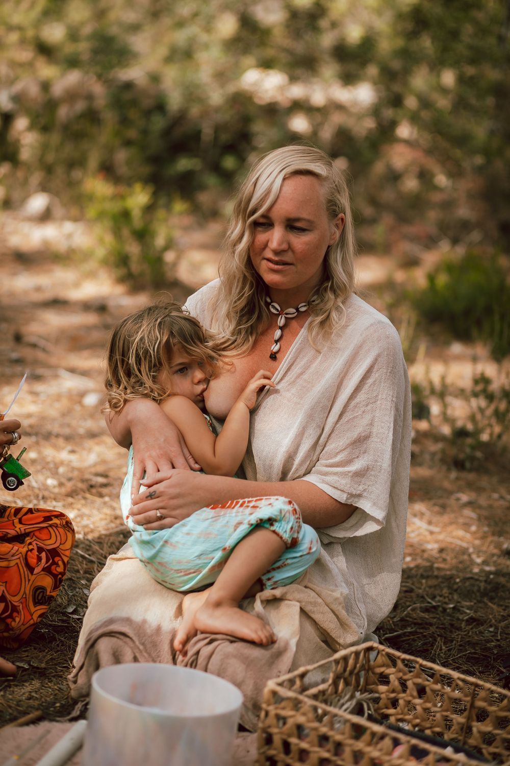 Tender outdoor moment captured in natural lighting.