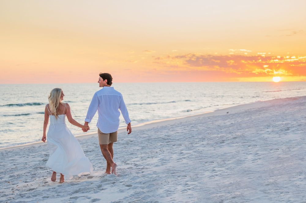 beach sunset portraits