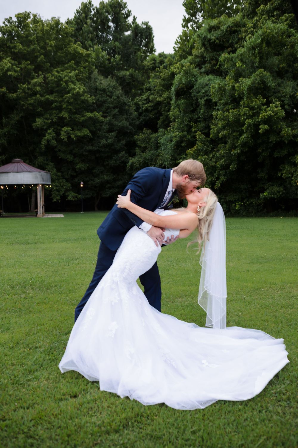 Bride and Groom summer wedding