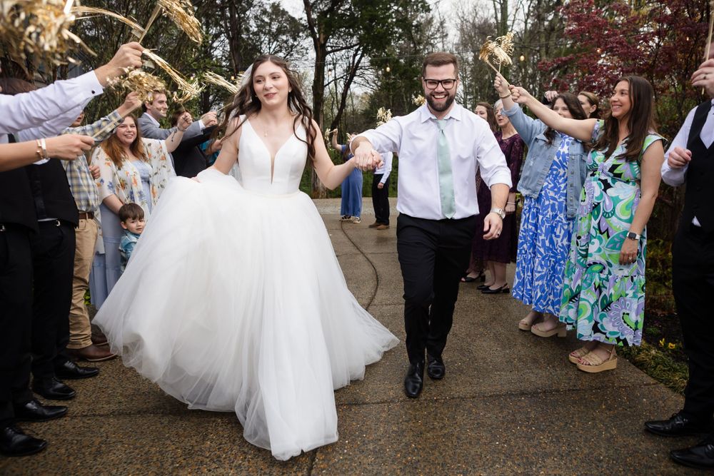 Send off of Bride and Groom