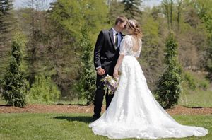 Bride & Groom gazing at each other.