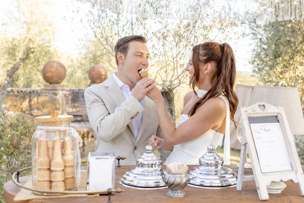 Destination Photographer - Italian Gelato Cart at Tenuta Corbinaia in Tuscany Italy
