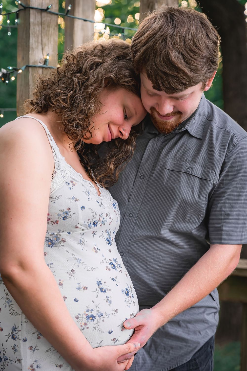 A couple celebrating a pregnancy