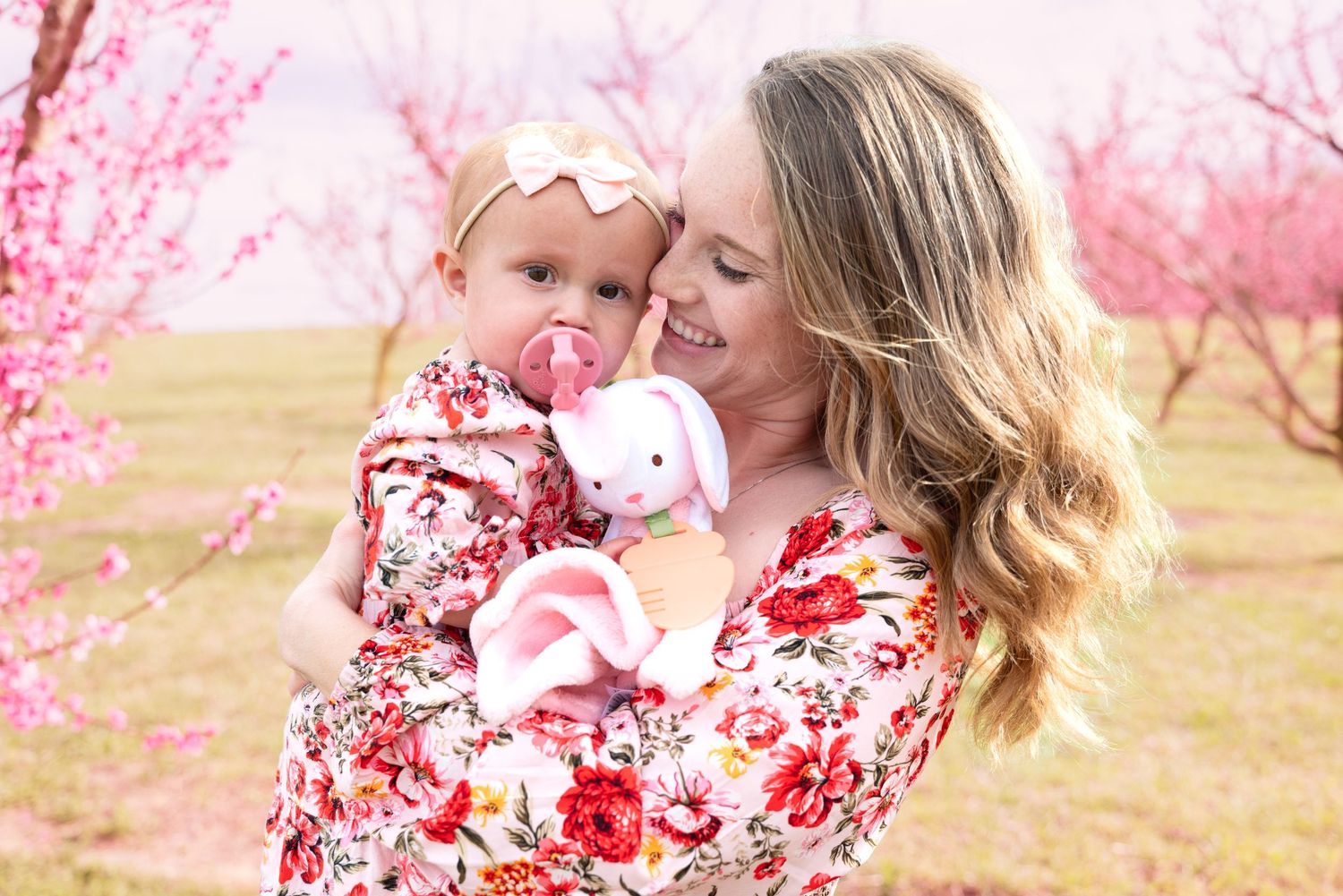 Family photo - orchard blossoms