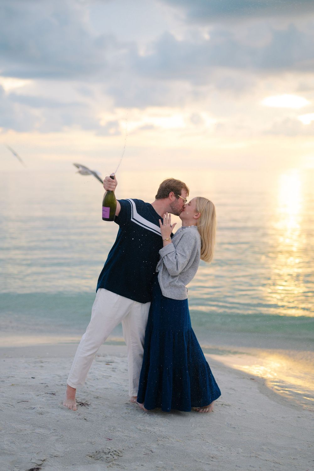 Naples, FL Engagement Proposal Photographer Sunset Beach