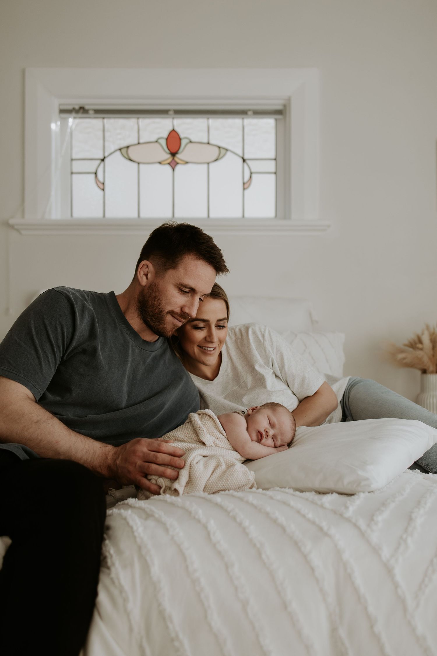 In home newborn photography session in Dunedin