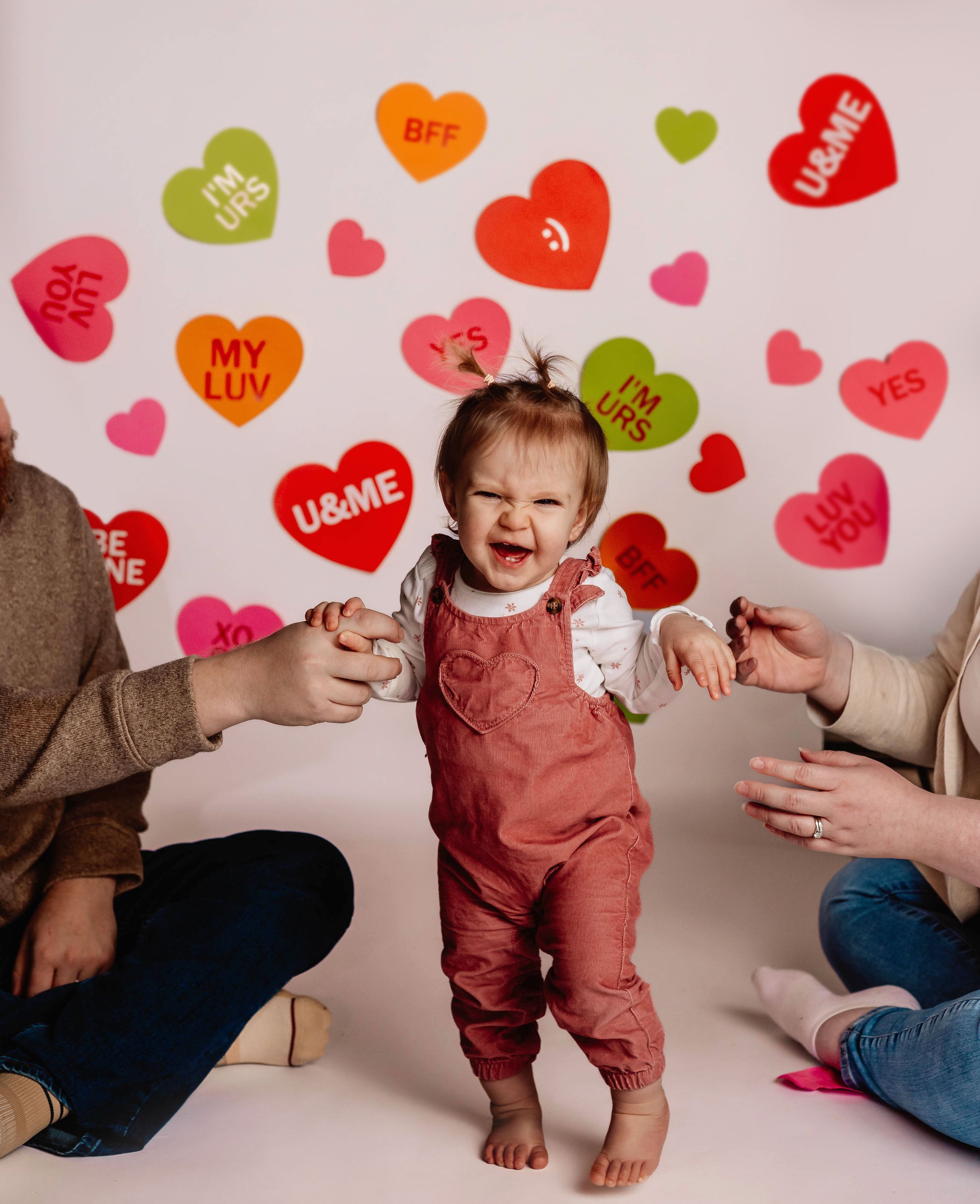 Valentine's Day First Birthday Session