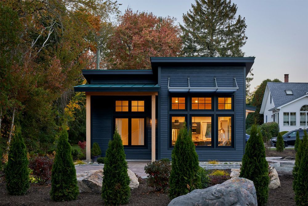 Studio 66' photo of a new ADU small home built by Unity homes in Mystic, Connecticut