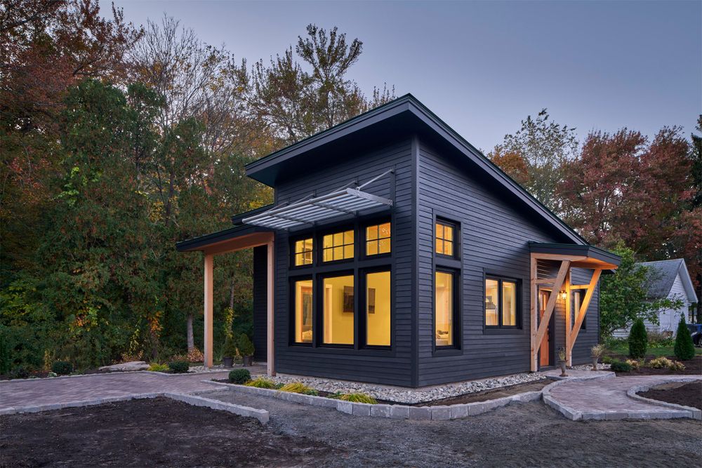 Studio 66' photo of a new ADU small home built by Unity homes in Mystic, Connecticut