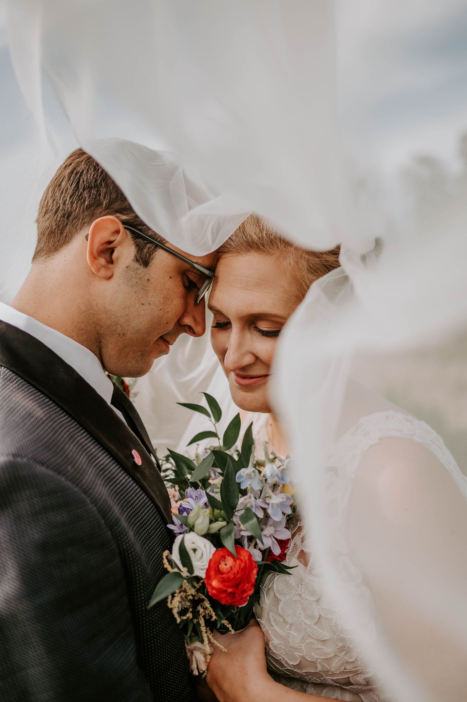 Bride and groom portraits