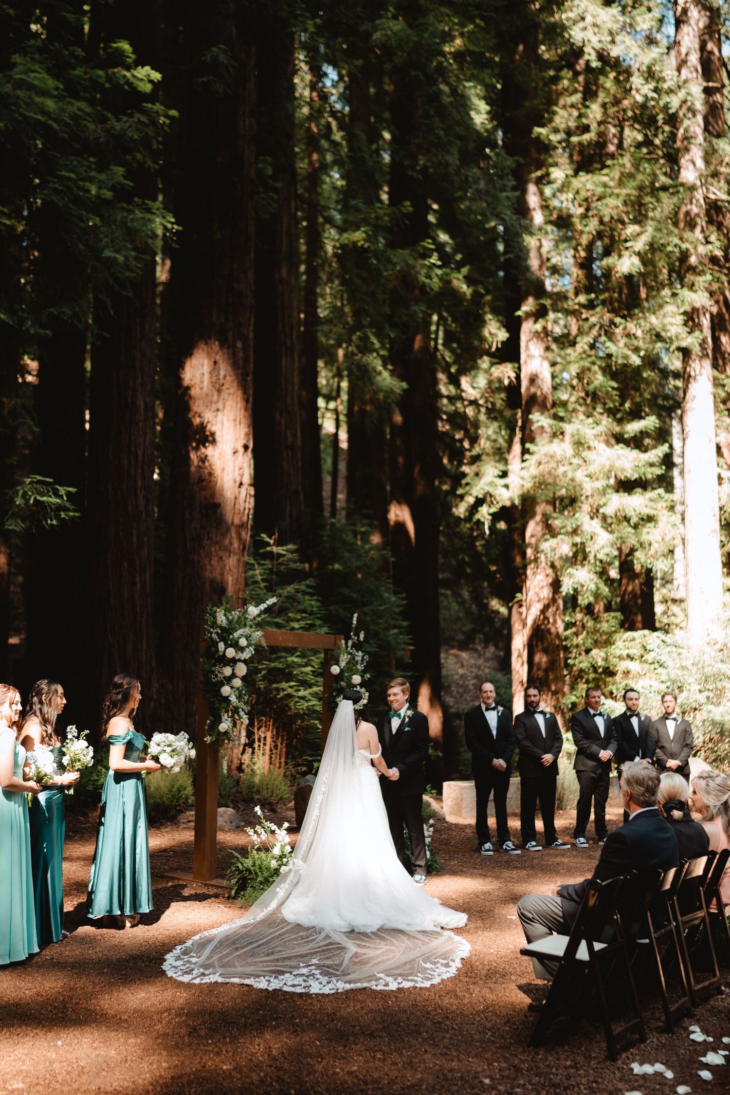 redwood forest wedding ceremony