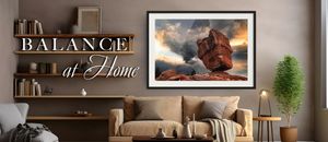 Balance at Home
“Colorado landscape fine art photography displayed in a luxury residential living room” Garden of the Gods
