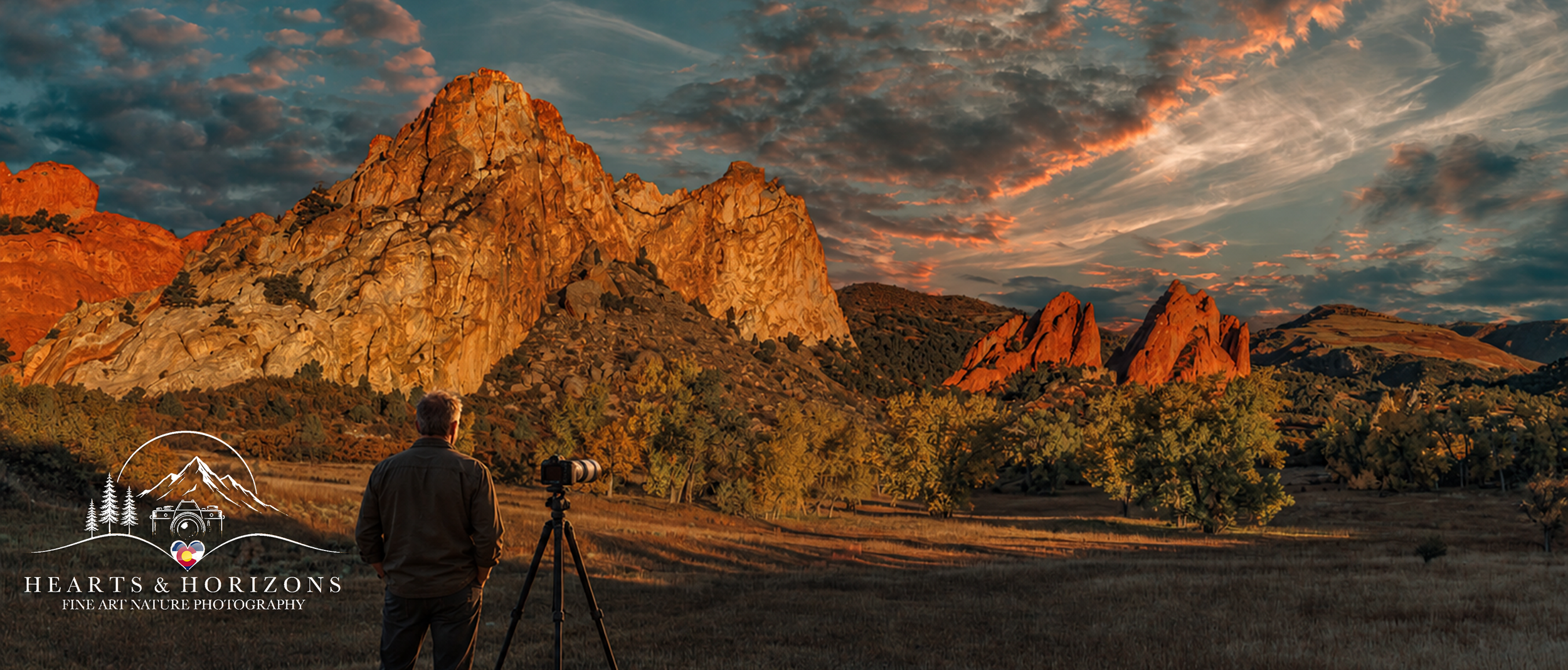 James H Egbert in the Garden of the Gods South-East Valley