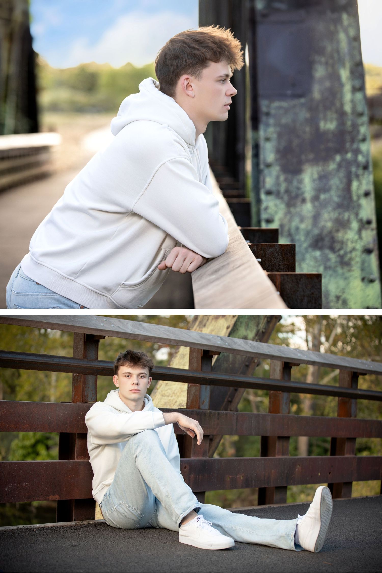 Grandview Heights senior photos at Quarry Metro Park with modern outdoor portraits, casual style, and scenic locations.