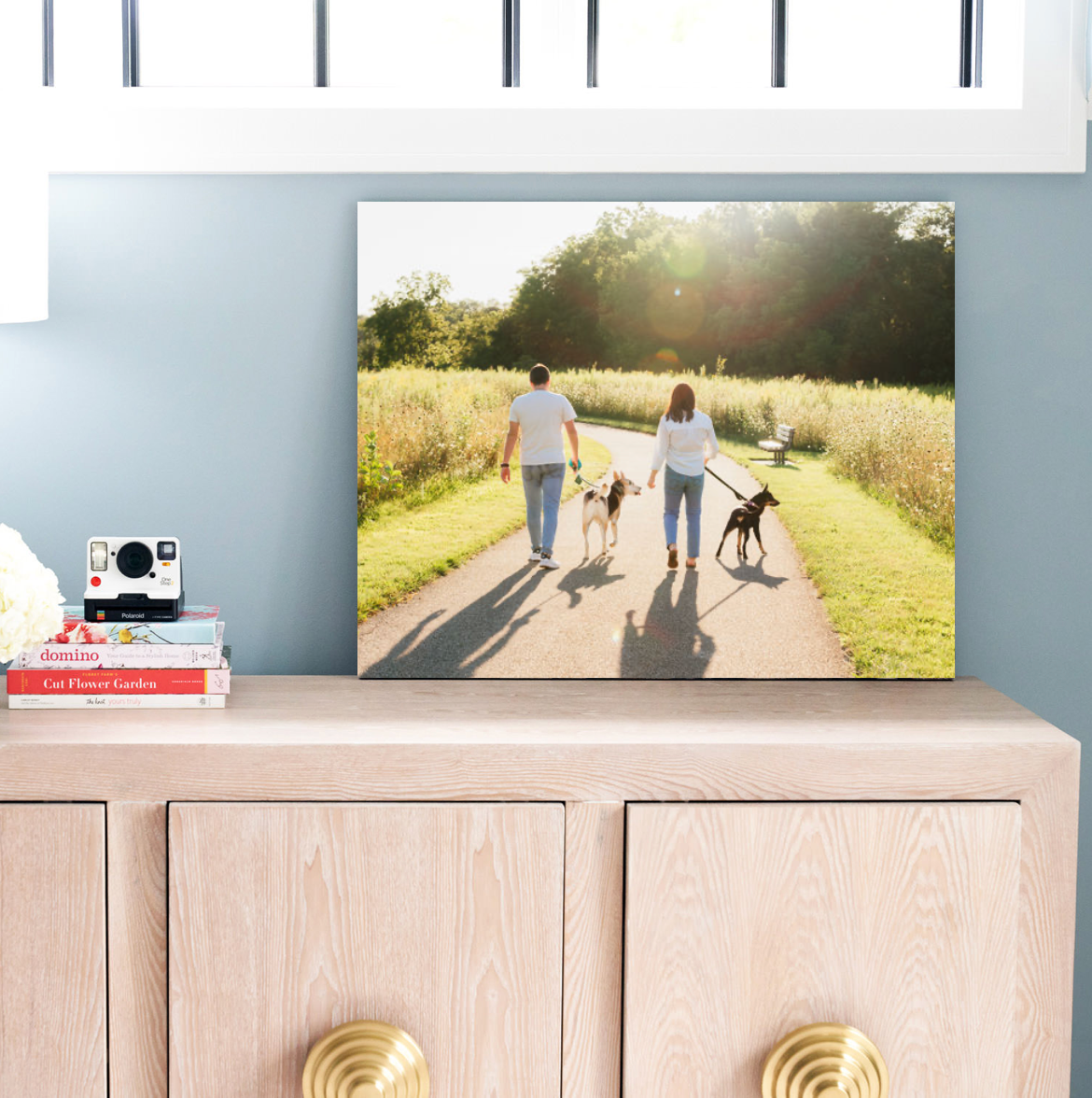 Photo showing a bamboo print in home