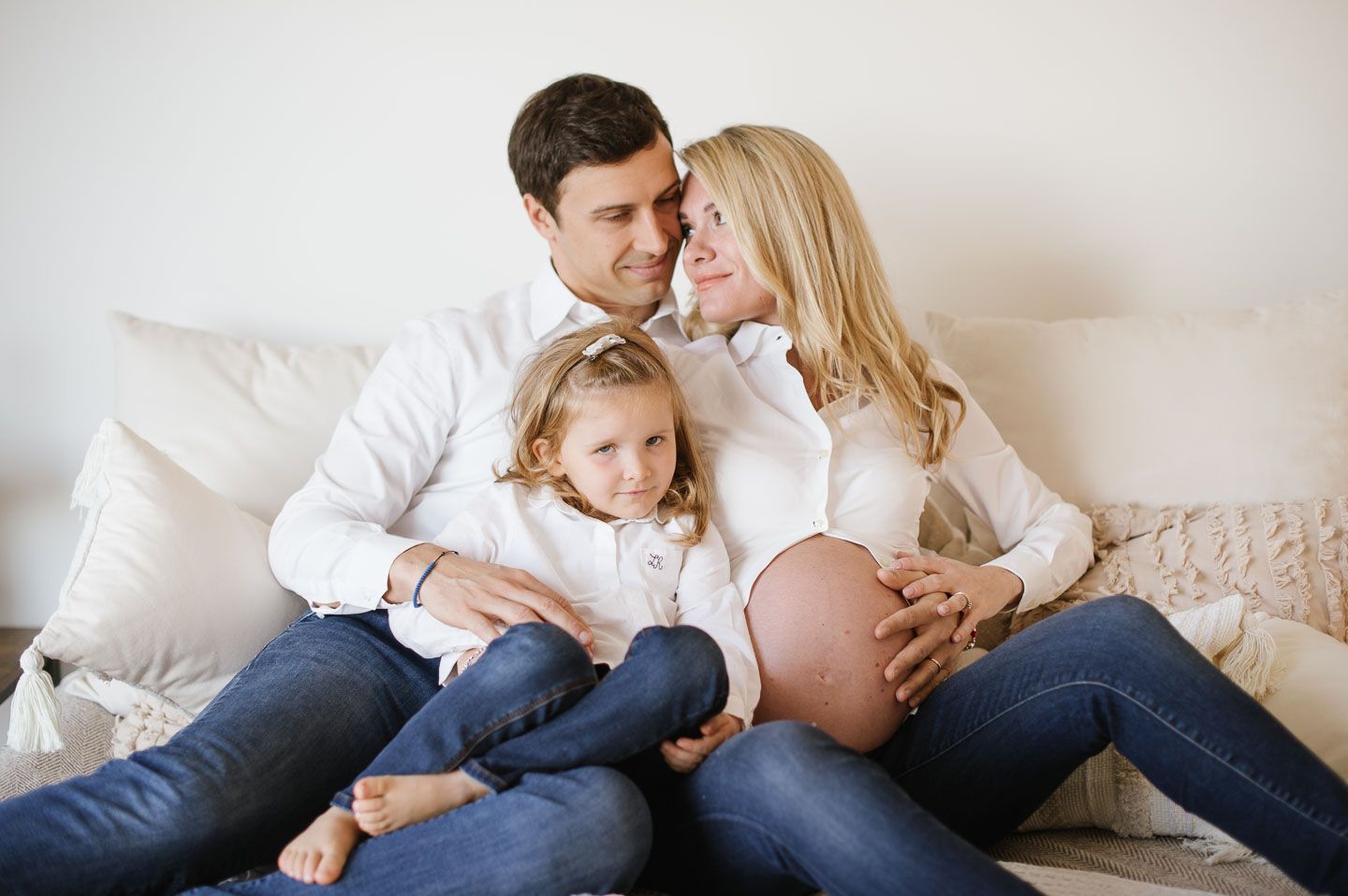 famiglia in attesa del secondo bambino