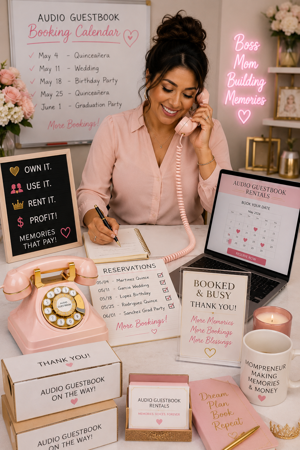 Quinceañera audio guestbook with USB storage for families wanting easy message downloads, reusable equipment and affordable party ideas