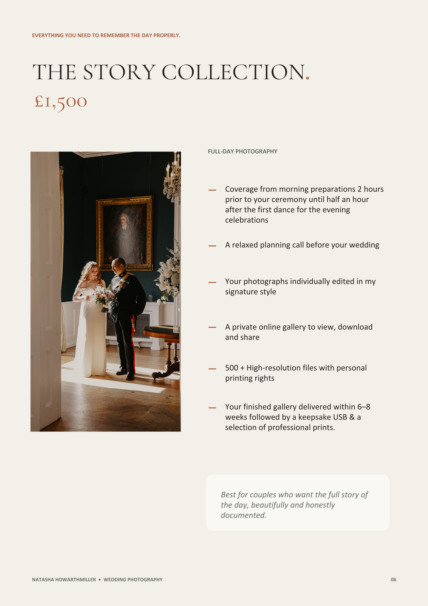 Bride and groom sharing a romantic moment in an elegant venue, featured in The Story Collection wedding photography package.