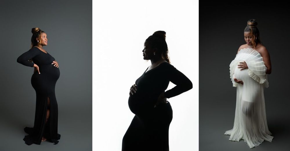 Sleeping newborn baby in olive green ribbed romper with fists raised, posed on matching green backdrop.