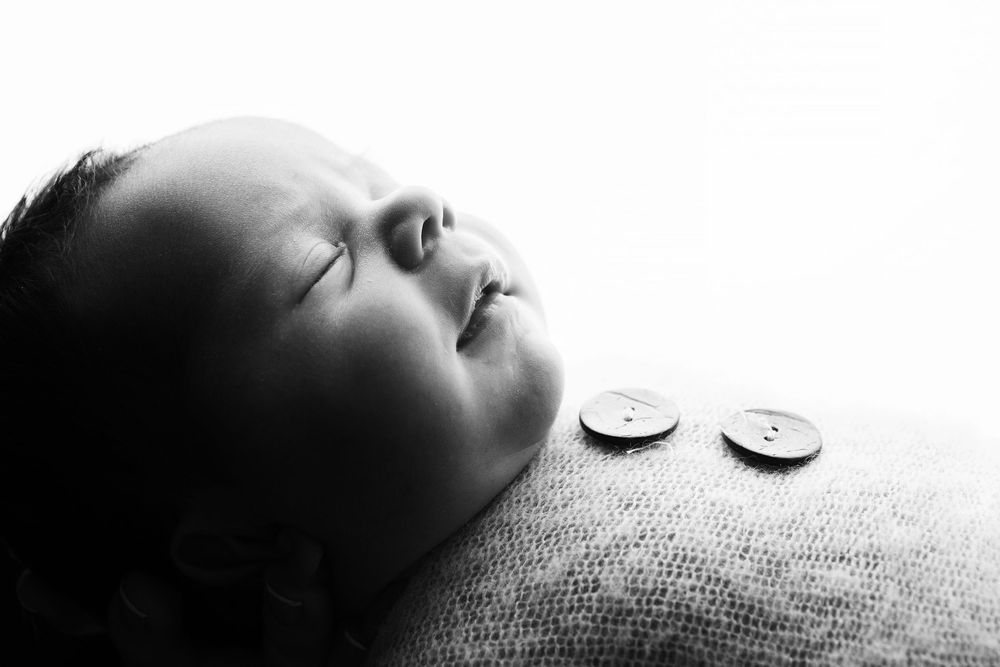 new born baby portrait in studio Harlow Essex