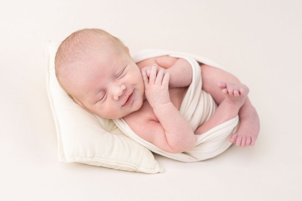 new born baby portrait in studio Harlow Essex